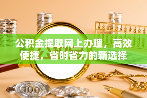 溧阳公积金提取网上办理，高效便捷，省时省力的新选择